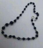 Zilveren Collier met Granaat - 40 cm, Ophalen of Verzenden, Zilver, Met edelsteen