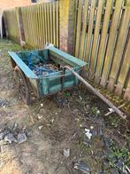 Oude houten/ijzeren fietskar, Ophalen, Gebruikt