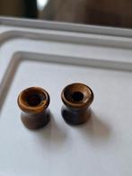 Tunnels oor tubes 10 mm piercing, Ophalen of Verzenden, Nieuw, Bruin, Overige materialen
