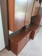 Vintage Vesta Wandmeubel Systeem 288x260, Huis en Inrichting, Teakhout, 250 tot 300 cm, Gebruikt, 200 cm of meer