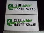2x sticker cebeco handelsraad logo staat erachter, Verzamelen, Stickers, Ophalen of Verzenden, Zo goed als nieuw, Bedrijf of Vereniging