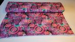 Rol stof "French Terry Digital Mandala" rood, Ophalen, 120 cm of meer, 200 cm of meer, Zo goed als nieuw