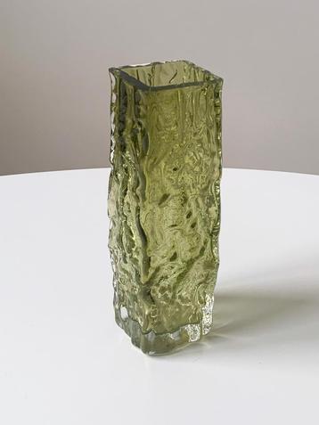 Vintage schors vaas glas design Ingrid glass retro beschikbaar voor biedingen