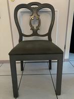 3 Brocante Stoelen - Landelijke Stijl, Huis en Inrichting, Stoelen, Ophalen, Gebruikt, Drie, Grijs