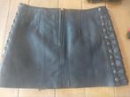 Kinky stoere zwart leren Gothic rok maat 38, Ophalen of Verzenden, Zo goed als nieuw, Maat 38/40 (M), Zwart