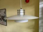 vintage hanglamp scandinavië wit, Huis en Inrichting, Lampen | Hanglampen, Minder dan 50 cm, Gebruikt, Scandinavië vintage, Metaal