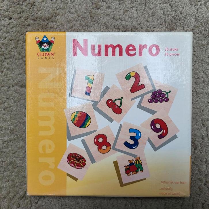 Numero (hout) van Clown Games, Kinderen en Baby's, Speelgoed | Educatief en Creatief, Zo goed als nieuw, Rekenen, Ophalen of Verzenden
