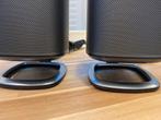 Zwarte sonos play 1 speakerset + flexson tafelstand, Onbekend, Ophalen of Verzenden, Zo goed als nieuw, Sonos