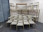 Partij Casala Strax kantine eethoeken stoelen + tafels grijs, Gebruikt, Grijs, Vijf, Zes of meer stoelen, Ophalen