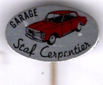 Garage Staf Carpentier blik speldje ( A_058a ) beschikbaar voor biedingen