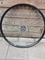 Te koop voorwiel met remschijf en naafdynamo, Fietsen en Brommers, Fietsonderdelen, Ophalen, Zo goed als nieuw, Algemeen, Wiel