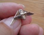zilveren hanger delta vlieger [342], Overige voorstellingen, Verzenden, Zo goed als nieuw, Zilver