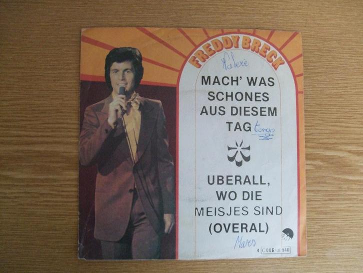 FREDDY BRECK  MACH' WAS SCHONES AUS DIESEM TAG / UBERALL, Cd's en Dvd's, Vinyl Singles, Zo goed als nieuw, Single, Pop, 7 inch