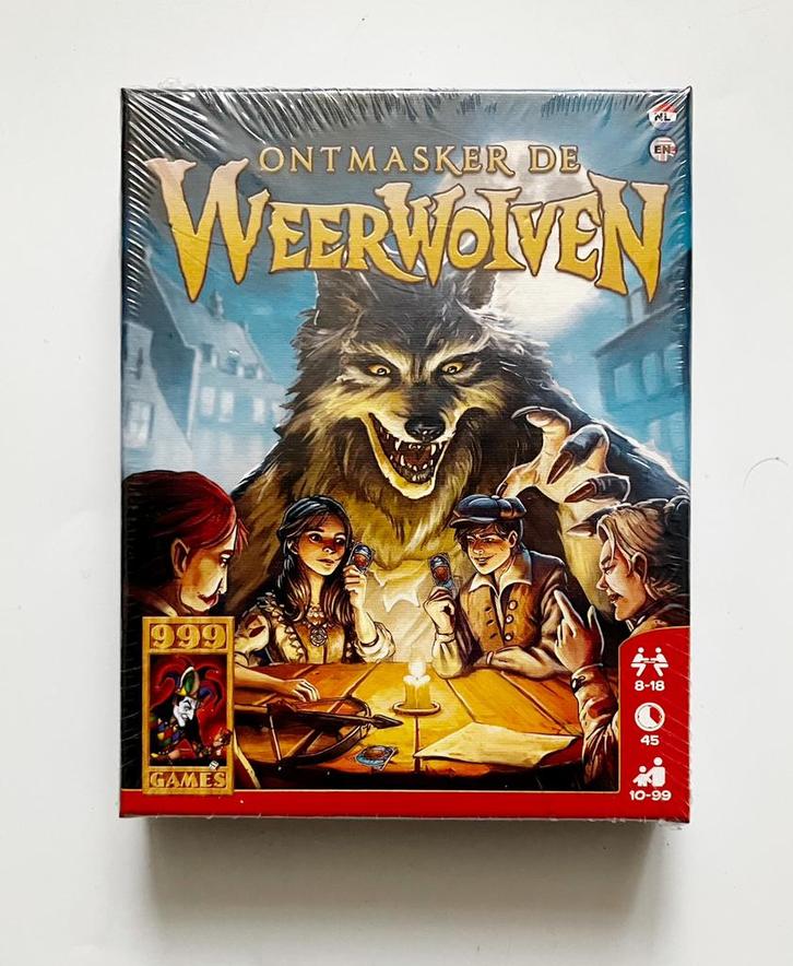 999 games | Ontmasker de Weerwolven (voor 8-18 spelers), Hobby en Vrije tijd, Gezelschapsspellen | Kaartspellen, Nieuw, Vijf spelers of meer