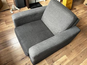 fauteuil Goossens N-Joy / stoel - antraciet/bruin beschikbaar voor biedingen
