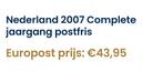 Complete jaargang 2007 Nederlandse Postzegels Postfris, Ophalen of Verzenden