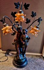 Antieke Art Nouveau Lamp met Beeld, Ophalen