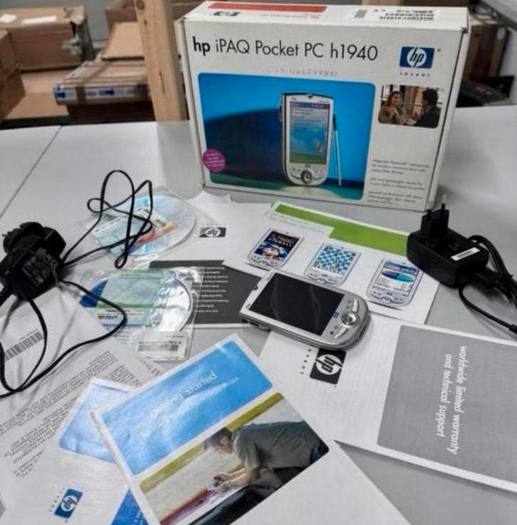 HP iPAQ H1940 Pocket PC 266MHz 64MB RAM 3.5-in LCD windows, Computers en Software, Vintage Computers, Ophalen of Verzenden