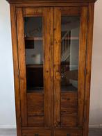 Vitrine/buffetkast | koloniaal | zware kwaliteit, Huis en Inrichting, Kasten | Vitrinekasten, Ophalen, Gebruikt, 100 tot 150 cm