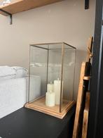 Kaarsen vitrine messing XXL, Huis en Inrichting, Kasten | Vitrinekasten, Verzenden, Zo goed als nieuw, 25 tot 50 cm, Minder dan 100 cm
