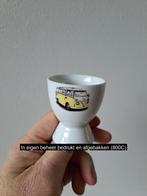 Eierdopje met gele Volkswagen bus, porselein D4.5xH6cm, Antiek en Kunst, Antiek | Porselein, Ophalen of Verzenden