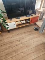 Retro TV Meubel Maison du Monde, Ophalen, Eikenhout, 100 tot 150 cm, Zo goed als nieuw