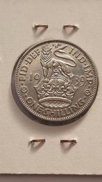 Prachtige 1 Shilling 1939., Ophalen of Verzenden, Overige landen, Losse munt, Zilver