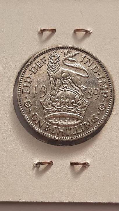 Prachtige 1 Shilling 1939., Postzegels en Munten, Munten | Europa | Niet-Euromunten, Losse munt, Overige landen, Zilver, Ophalen of Verzenden