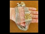 Bijzonder Antiek Zilveren Ketting / Riem!, Verzenden, Zilver, Ketting, Verguld