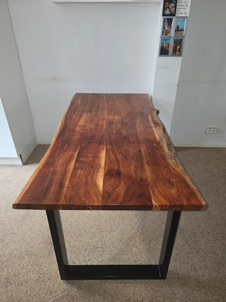 Unieke Boomstamtafel, Huis en Inrichting, Tafels | Eettafels, Zo goed als nieuw, 50 tot 100 cm, 150 tot 200 cm, Ophalen of Verzenden