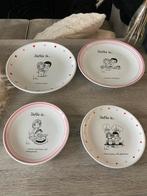 Liefde is... Borden Set, Gebruikt, Porselein of Keramiek, Schaal, Rond