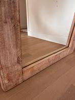 Grote houten spiegel | Whitewash | Outras Coisas, Ophalen, Zo goed als nieuw, 150 tot 200 cm, Rechthoekig