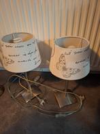Set van 2 leuke lampjes nette staat, Huis en Inrichting, Lampen | Tafellampen, Ophalen, Gebruikt, Minder dan 50 cm