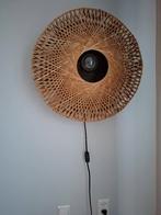 Rieten wandlamp, Huis en Inrichting, Lampen | Hanglampen, Ophalen, Zo goed als nieuw, Overige materialen, 50 tot 75 cm