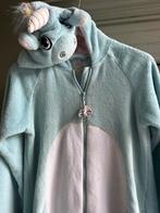 Onesie onepiece thuispak Eenhoorn, Kleding | Dames, Huispakken, Ophalen of Verzenden, Gedragen, Maat 36 (S), Blauw