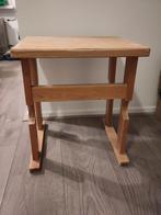 houten bijzettafel, Huis en Inrichting, Tafels | Sidetables, Ophalen, Gebruikt, 50 tot 100 cm, Rond