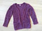 Zgan! Heerlijk zacht aubergine vest van Dopodopo. Mt 110/116, Meisje, Trui of Vest, Ophalen of Verzenden, Zo goed als nieuw