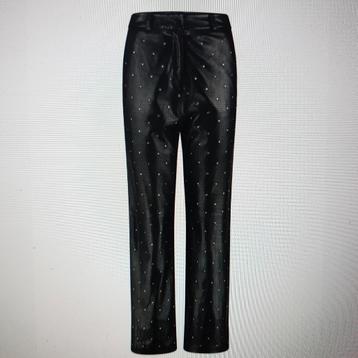 Nieuw Ibana zwarte echt leren broek met studs maat 40 beschikbaar voor biedingen