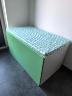 Bench with toy storage (IKEA, Light green, 90x52x48 cm), Ophalen, Gebruikt