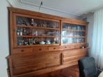 Teakhout Buffetkast extra groot, Huis en Inrichting, Kasten | Buffetkasten, Ophalen, Gebruikt, 200 cm of meer, Glas