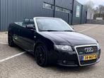 Audi A4 1.8 turbo cabrio, Auto's, Voorwielaandrijving, Zwart, Cabriolet, 4 stoelen