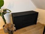 Dressoir Jysk - zwart geverfd, Huis en Inrichting, Ophalen, Kunststof, Gebruikt, 100 tot 150 cm