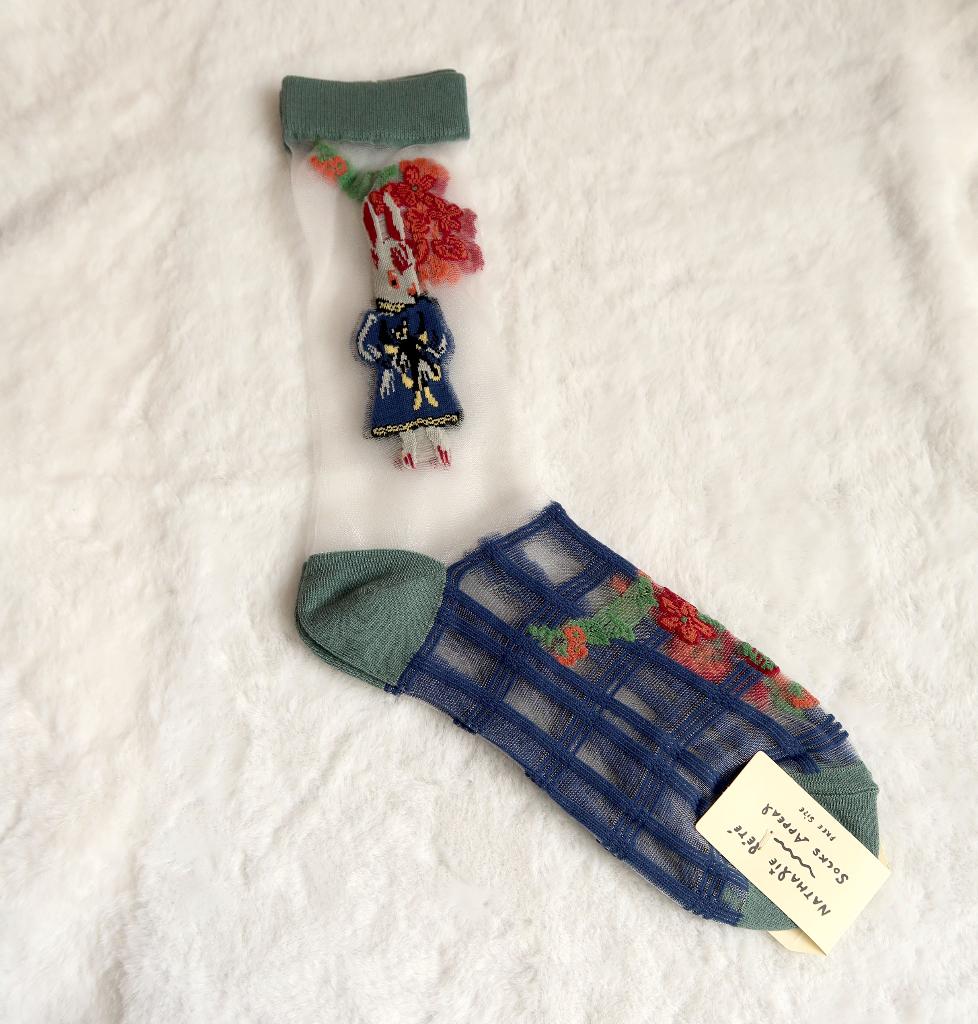 Nathalie Lete x Socks Appeal transparante konijn sokken, Sokken en Kniesokken, Overige kleuren, Verzenden, Nieuw