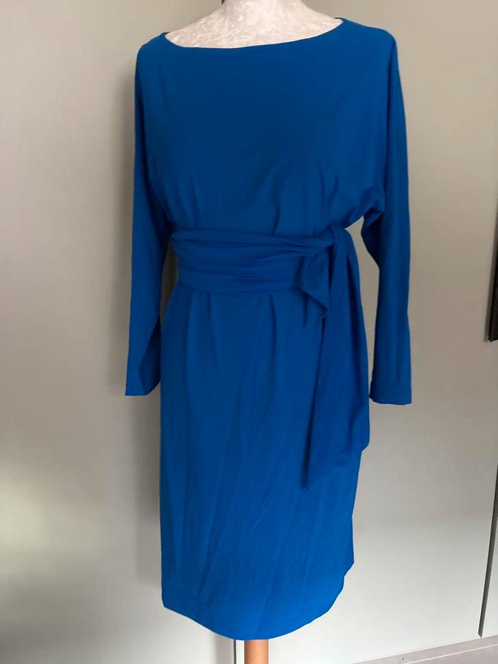 LaDress Carla XS Kobalt ZGAN, Kleding | Dames, Jurken, Zo goed als nieuw, Maat 34 (XS) of kleiner, Blauw, Knielengte, Ophalen of Verzenden