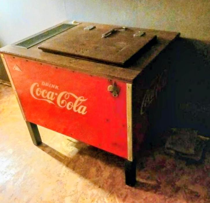 Vintage 1956 Coca Cola Koelkist, Verzamelen, Automaten | Overige, Gebruikt, Ophalen