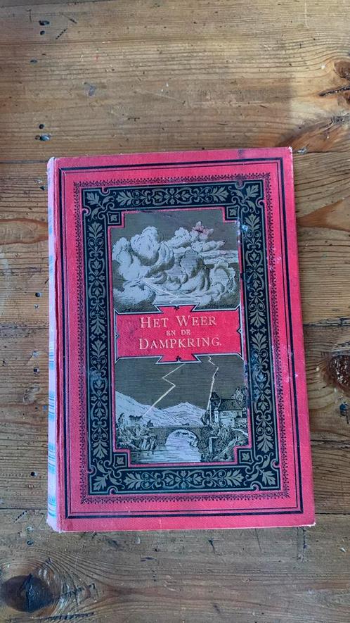 Het weer en de dampkring, Flammarion,1888, Antiek en Kunst, Antiek | Boeken en Bijbels, Ophalen of Verzenden