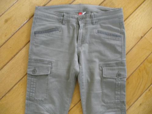 H&M combat broek kaki groen maat 38, Kleding | Dames, Broeken en Pantalons, Zo goed als nieuw, Maat 38/40 (M), Groen, Lang, Ophalen of Verzenden