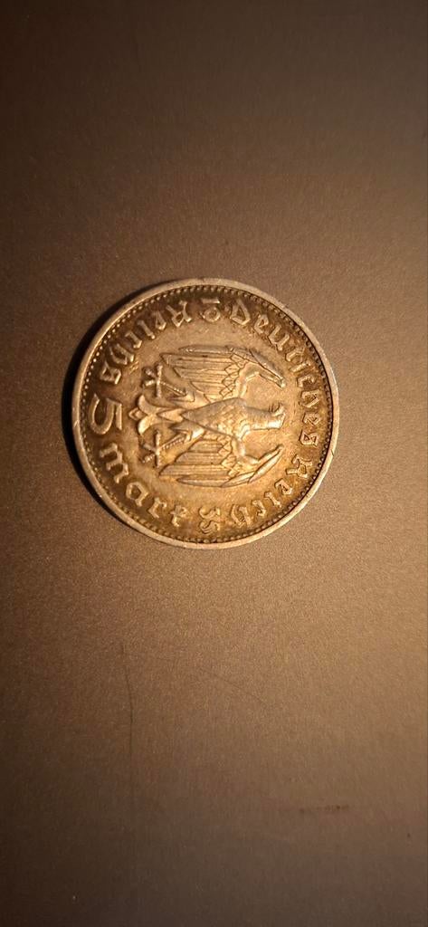 5 Mark Duitsland 1935 zilver - Paul von Hindenburg, Postzegels en Munten, Postzegels | Europa | Duitsland, Ophalen of Verzenden