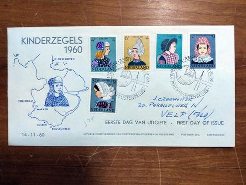 NVPH Eerste Dag Envelop Nr.46, 1960, Postzegels en Munten, Postzegels | Eerstedagenveloppen, Beschreven, Nederland, Verzenden
