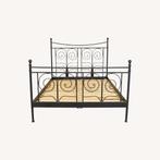 Bed Ikea Noresund 160x200 met lattenbodems, Huis en Inrichting, Slaapkamer | Bedden, Wit, Tweepersoons, Ophalen of Verzenden, Zo goed als nieuw
